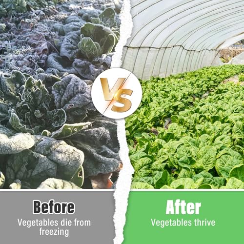 Legigo 10 X 30 Ft Clear Greenhouse Plastic, Plant Covers Freeze Protection - size: 10 x 30 Ft