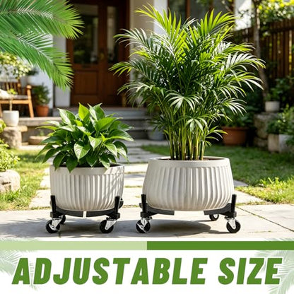Plant Dolly with Wheels 15 to 24 Inch Adjustable Heavy Duty 440LBS Capacity