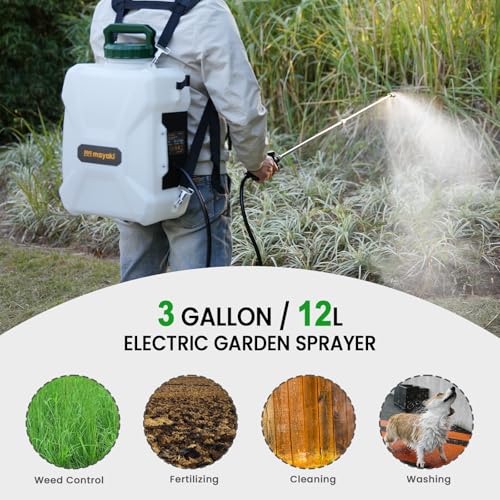 3Gal Lawn Garden Backpack Sprayer Compatible with Makita 18V Battery