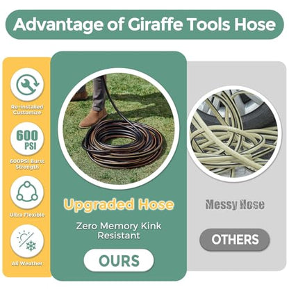 Giraffe Tools Garden Hose 5/8", 6ft Short Garden Hose - size: 6FT Male Female