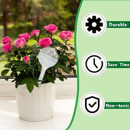 Pynqdfu 20 PCS Clear Plant Watering Globes,Plastic Self-Watering Bulbs,Self Watering Planter Insert Plant Accessories for Plants Indoor,Outdoor,Flowerpot,Home Garden(Large,Medium,Small) - size: 5 Large+5 Medium+10 Small