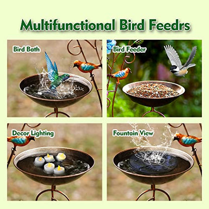 YYWMWM Metal Bird Bath with Trellis for Outside, 57” Height Birdbaths & Supports, Small Garden Decorative Trellises for Climbing Flowers Outdoor (Dragonfly) - style: Dragonfly