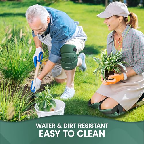 Garden Guru Cushioned Gardening Knee Pads with Adjustable Straps - Soft Inner Liner, Ultra Comfort Padding, Garden Kneelers for Yard Work, Cleaning, Household Chores, Roofing, and More (4 Pack) - size: 4 Pack, style: Ultra Soft Cushion