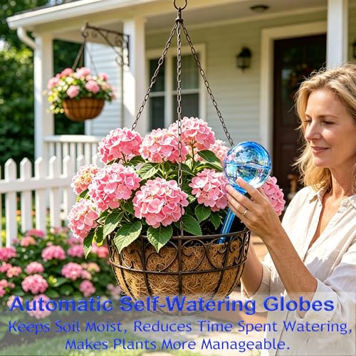 Self Watering Globes for Plant, 10pcs Auto Watering Bulb for Indoor Outdoor - color: A. Blue-6L4S