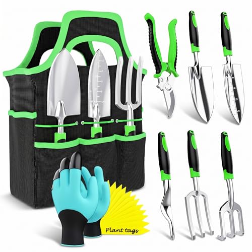 Garden Tools Set 8 PCS Heavy Duty Stainless Steel Gardening Tools for Women - style: Plastic - Pack of 8