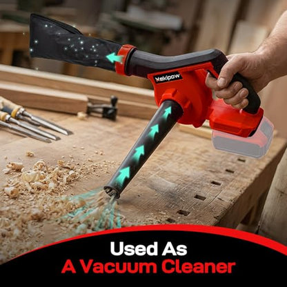Electric Diatomaceous Earth Duster Compatible for Milwaukee 18V Battery - color: Red