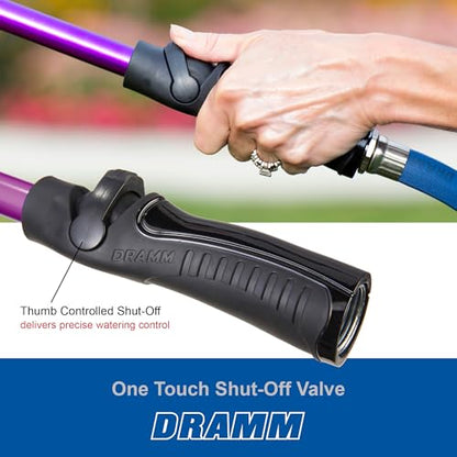 Dramm One Touch Rain Wand Watering Wand – 30 Inch Garden Watering Wand with Thumb Control Valve – Gentle Shower Spray for Plants, Flower Beds & Hanging Baskets – Berry - color: Berry, size: 30 Inches