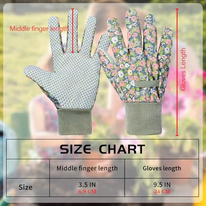 Women's Gardening Gloves Weeding and Thorn Resistant Work Gloves for Digging Planting Pruning Raking-Grown - color: Green