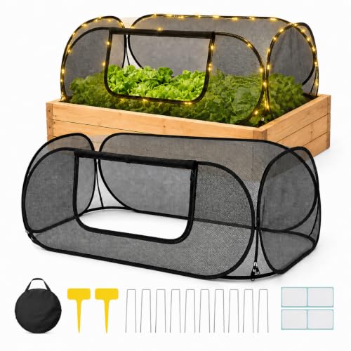 Planter Raiseds Bed Garden Covers, Garden Netting, 2 Pcs, 30% Sun Shade