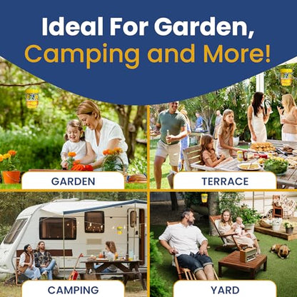 Solar Wasp Traps Outdoor Hanging 3 Pack Reusable Catcher with LED Light for Yellow Jackets Hornets Bees Flies Patio Porch Garden Backyard