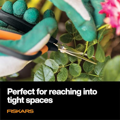 Fiskars 7" Loop Micro-Tip Pruning Shears, Garden Snips for Intricate Cuts - style: Micro-Tip Shears