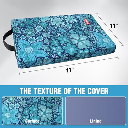 WORKPRO 17" Kneeling Pad with Removable Cover, Soft NBR Foam Cushioning - color: Blue