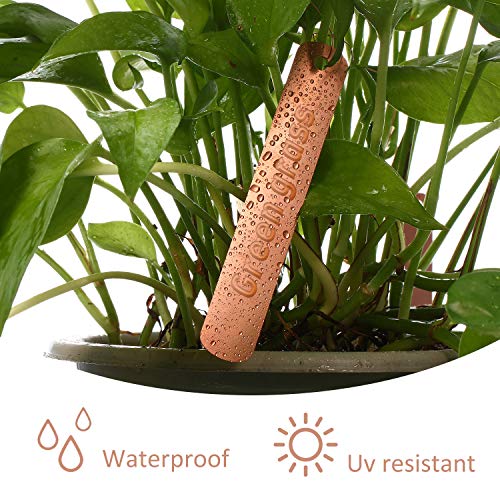 Hotop 30 Pcs 4.5 Inch Copper Plant Tags Metal Tree Tags