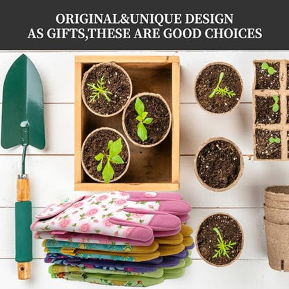 Cute Pattern Gardening Gloves,Thornproof Garden Glove,Gardener Gift - color: 1 Pair Per Pack-chartreuse Palm, size: Medium