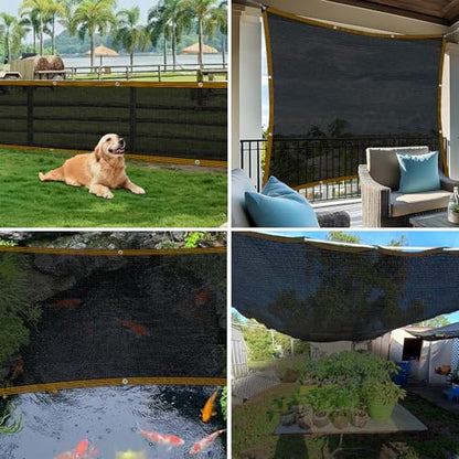 Shade Cloth - for Garden 90% Plant Shades Mesh Tarp with Grommets Outdoor Sun Shades Netting for Chicken Coop Greenhouse Vegetables Pergola Patio Cover - size: 10×10FT