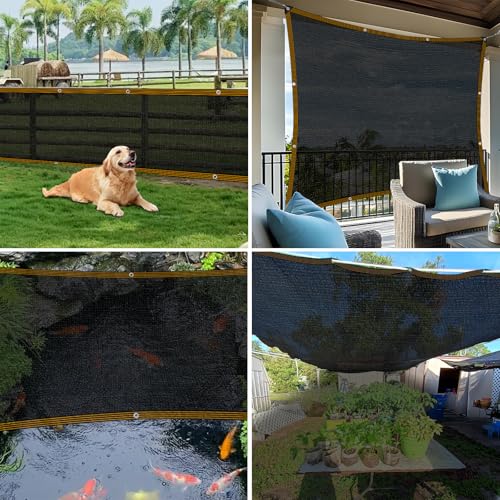 Shade Cloth - for Garden 90% Plant Shades Mesh Tarp with Grommets Outdoor Sun Shades Netting for Chicken Coop Greenhouse Vegetables Pergola Patio Cover - size: 8×30FT