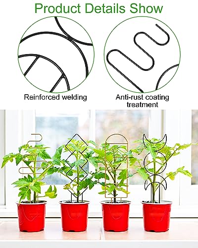 Small Indoor Trellis for Potted Plants, Pothos Plant Climber Support, Black - color: Black