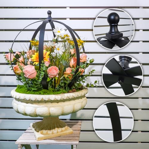 18"x22" Large Round Metal Garden Trellis for Climbing Plants - color: 1 Pcs, size: 18"x22"