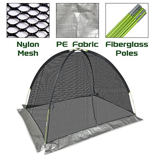 Pond Cover Dome Net 5x7ft for Outdoor Fish Koi Keeping Out Leaves