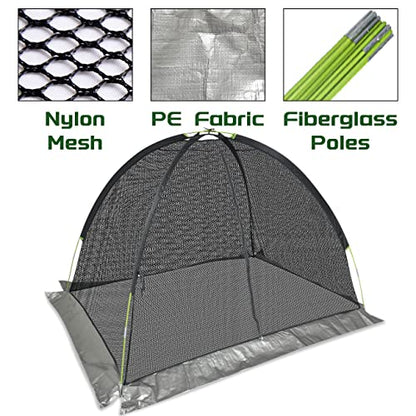 Pond Cover Dome Net 5x7ft for Outdoor Fish Koi Keeping Out Leaves