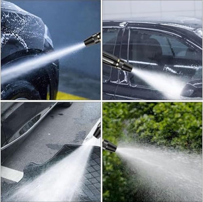 2026 High Pressure Car Wash Nozzle, Adjustable Jet Spray Nozzle for Garden Hose, Heavy Duty Metal Water Hose Nozzle with Quick Connector, Clamps for Car Washing, Patio Cleaning, Watering Plants