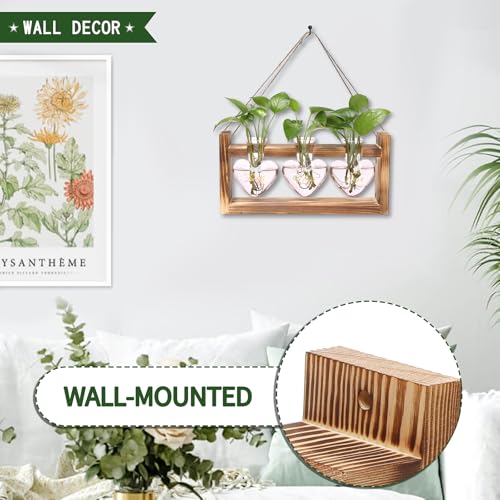 Plant Terrarium Propagation Stations Hydroponics - color: Pink(Faith Hope Love)