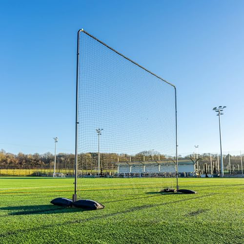 QuickPlay 12ft Soccer Barrier Net System - Ball Stop Backstop Netting - size: 12x12'