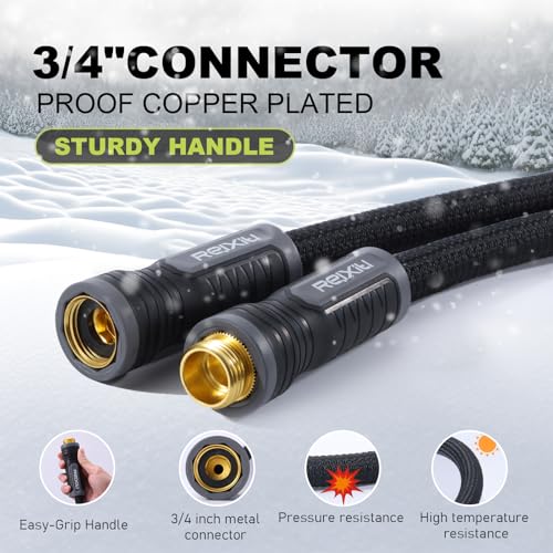 Relxitl Garden Hose, Ultra Lightweight Water Hose 50FT - color: Black, size: 50FT