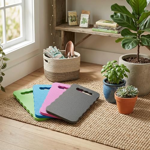 4 Pack Thick EVA Garden Kneeling Pad, 16x7 in Waterproof Knee Mat