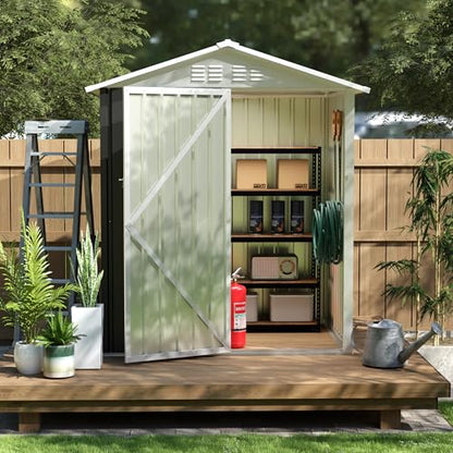 Patio Storage Outdoor Storage Shed - color: Grey - 64.60 X 19.90 X 4.30 Inch