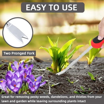 Weed Puller Tool, Dandelion Weeder Puller Tool with Soft Handle