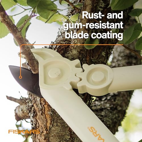 Fiskars 16" PowerGear Garden Anvil Loppers, 1.25" Cut Capacity, White - style: Lopper