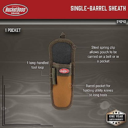 Bucket Boss Single-Barrel Sheath in Brown, 54042