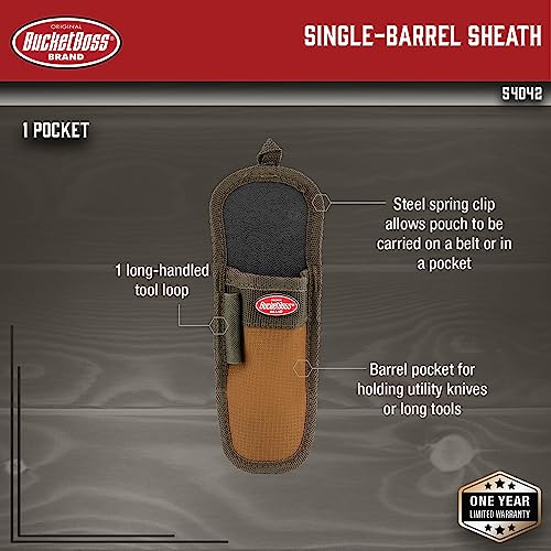 Bucket Boss Single-Barrel Sheath in Brown, 54042