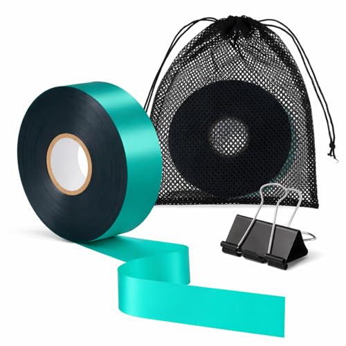Plant Tie Tape, 1 in x 197 ft Stretchable Green Garden Tape for Plants, Soft Non-Adhesive PVC Plant Ties for Tomatoes, Grapes, Vines, Trees, Branches & Climbing Plants - size: 197 ft