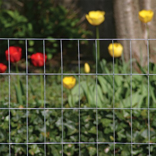 YARDGARD 2 in. x 3 in. Mesh Welded Wire Fence Roll, 36 in. x 50 ft., 16 Gauge Galvanized Steel Fence for Animal Enclosures, Garden Protection and Property Fencing - size: Under 3' H