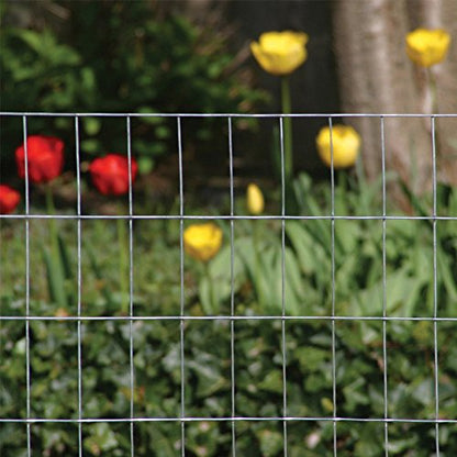 YARDGARD 2 in. x 3 in. Mesh Welded Wire Fence Roll, 36 in. x 50 ft., 16 Gauge Galvanized Steel Fence for Animal Enclosures, Garden Protection and Property Fencing - size: Under 3' H