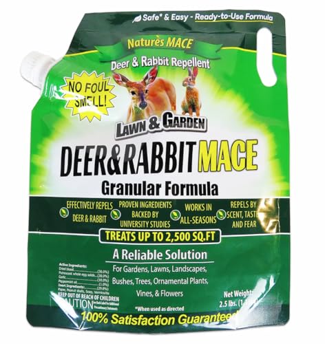 Nature's MACE Deer & Rabbit Repellent 2.5 lb Granules - size: 40 Ounce (Pack of 1)