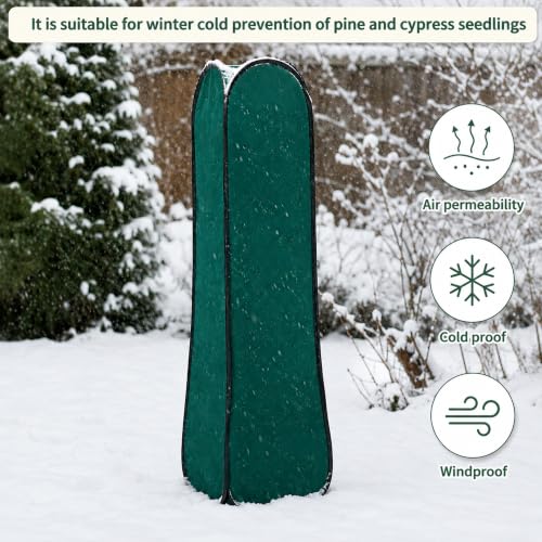 Pop Up Plant Cover Freeze Protection, Warm Winter Plant Protector Tent - color: 16 X 16 X 50 Inch