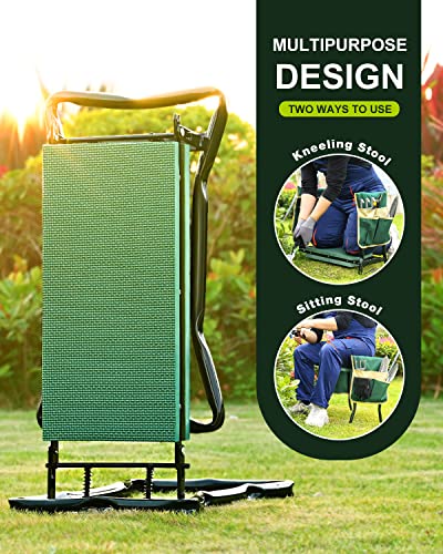 KVR Garden Bench for Kneeling and Sitting Foldable Garden Kneeler and Seat Heavy Duty, Gardener Gifts Ideas for Women Mom Grandma - size: ModelC