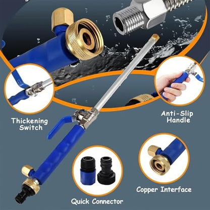 High Pressure Washer Extension Wand, Upgraded 2-in-1 Hydro Jet Hose Nozzle High Pressure for Car, 2026 New Water Arrow Sprayer, Jet Gutter Cleaning Tools for Patio Garden Outdoor Cleaning, Blue