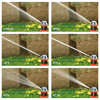 Eden 16039 Adjustable 6-Pattern Mobile Rotary Gear Drive Lawn & Garden Sprinkler Head