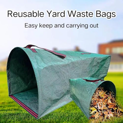 72 Gallon Leaf Collector 3-Pack Collapsible Yard Bags with Dustpan - style: 3 pack Yard Waste Bags