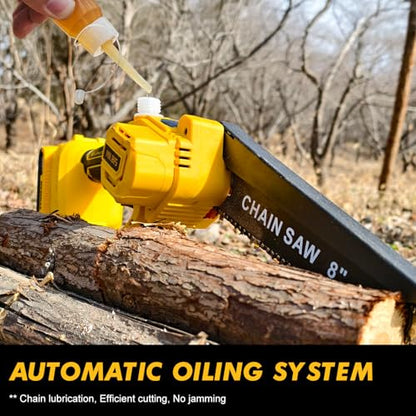 4-in-1 Cordless Pole Saw & Electric Pruning Shears for DeWalt 20V Battery