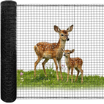 4x75FT Deer Fence Netting for Garden, 55GSM Plastic Mesh Temporary Fence - size: 4x75FT