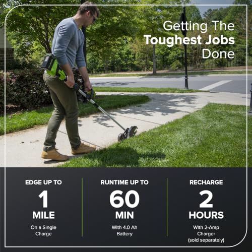 Greenworks 40V 8" Brushless Edger, Battery and Charger Not Included - size: 8" (Bare Tool)