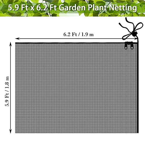 FONUNO Fruit Tree Netting with Zipper Birds Netting for Fruit Trees, Black - color: Black, size: 71 x 75 inch - 1 Pack