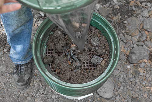 SE 13.25 Inch Wide Stackable Classifier Gold Prospecting Pan - 1/2 Inch Stainless Steel Mesh Sifting Pan, Green - size: 1/2 inch, style: Pans