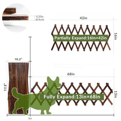 2Pcs Expandable Garden Trellis, 13"x68" Trellis for Climbing Plants Outdoor - size: 13" x 68" 2 Pack