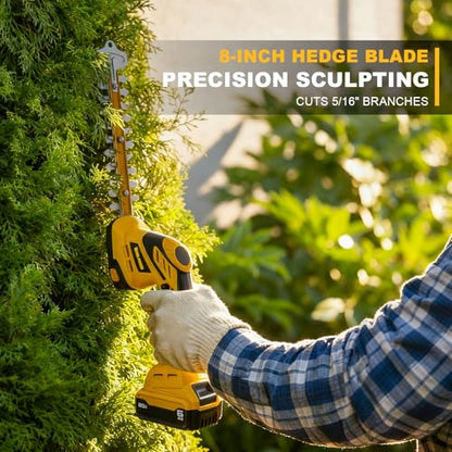Cordless Hedge Trimmer & Grass Shear for DeWALT 20V (Bare Tool)